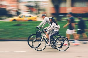 Cycling couple