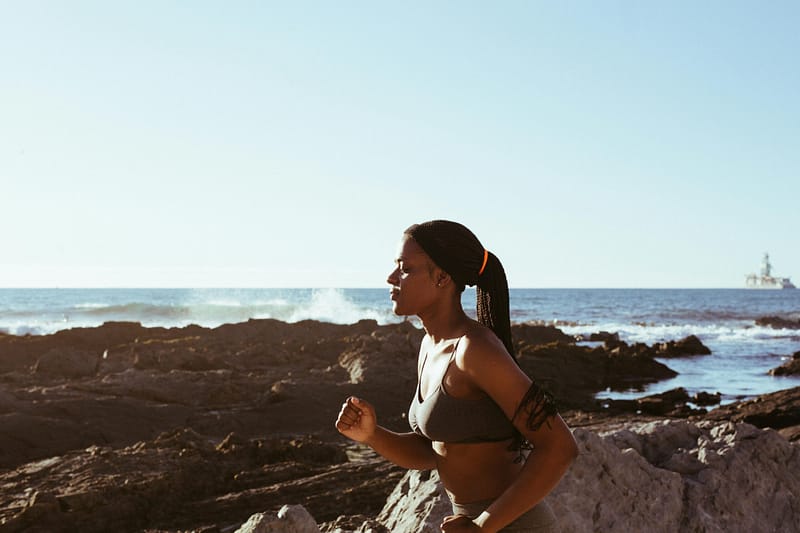 Jogging am Meer